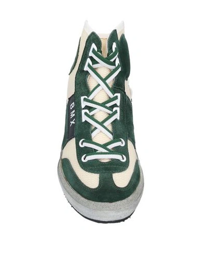 Shop Leather Crown Sneakers In Green