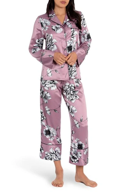 Shop In Bloom By Jonquil Zoey Satin Pajamas In Mauve