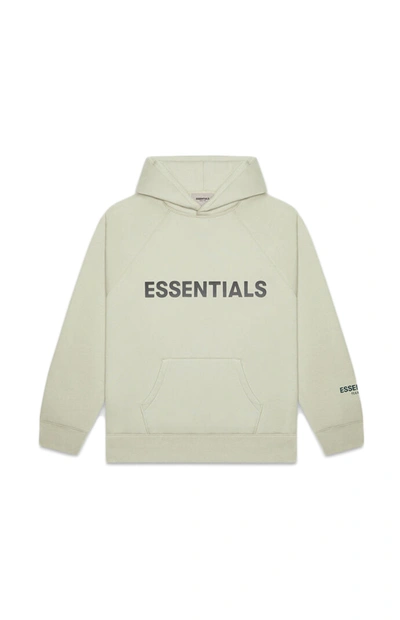 Pre-owned Fear Of God  Essentials Pullover Hoodie Applique Logo Alfalfa Sage