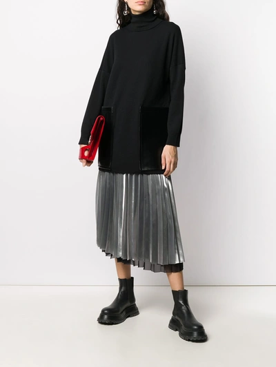 Shop Junya Watanabe Wool Sweater In Black