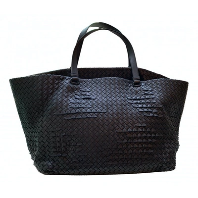 Pre-owned Bottega Veneta Fourre-tout  Black Leather Handbag