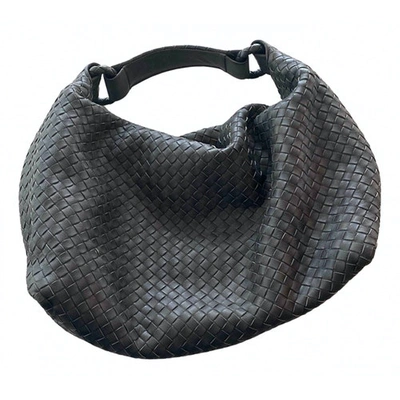 Pre-owned Bottega Veneta Veneta Grey Leather Handbag
