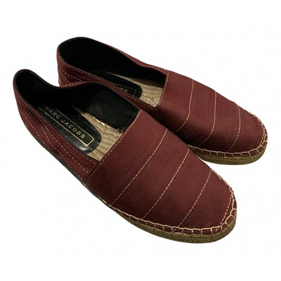 Pre-owned Marc Jacobs Cloth Espadrilles In Burgundy