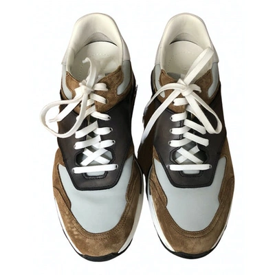 Pre-owned Berluti Camel Suede Trainers