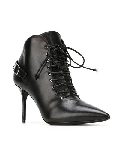 Shop Giuseppe Zanotti Design Buckle Detail Ankle Boots - Black