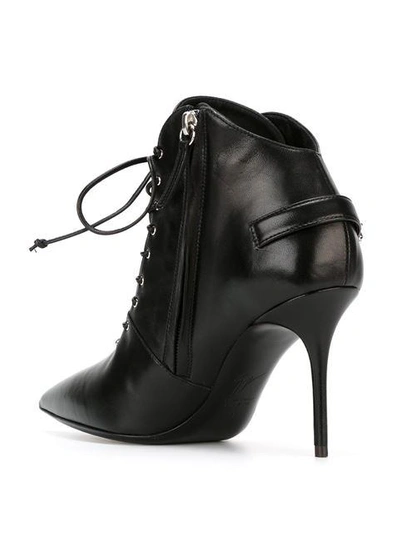 Shop Giuseppe Zanotti Design Buckle Detail Ankle Boots - Black