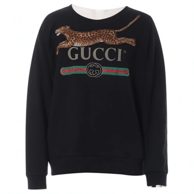 Pre-owned Gucci Black Cotton T-shirts