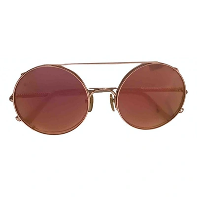 Pre-owned Sunday Somewhere Pink Metal Sunglasses