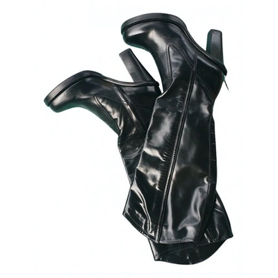 Pre-owned Ermanno Scervino Leather Boots In Black