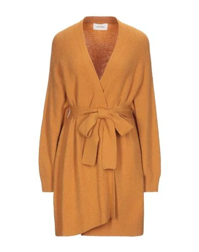Shop American Vintage Woman Cardigan Ocher Size Onesize Acrylic, Polyamide, Wool, Elastane, Alpaca Wool In Yellow