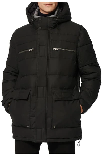 Shop Andrew Marc Makadet Quilted Coat In Black
