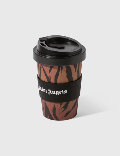 Shop Palm Angels Thermal Coffee Cup In Brown