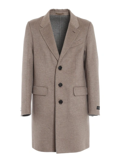 Shop Ermenegildo Zegna Capri Coat In Grey