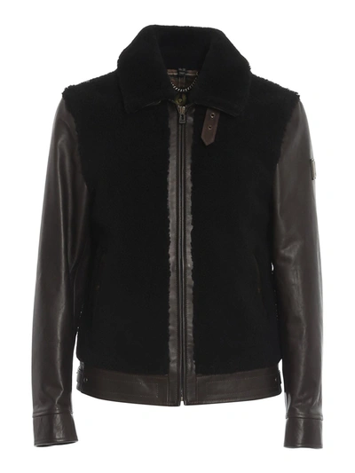 Shop Belstaff Grizzly Leather Jacket In Brown