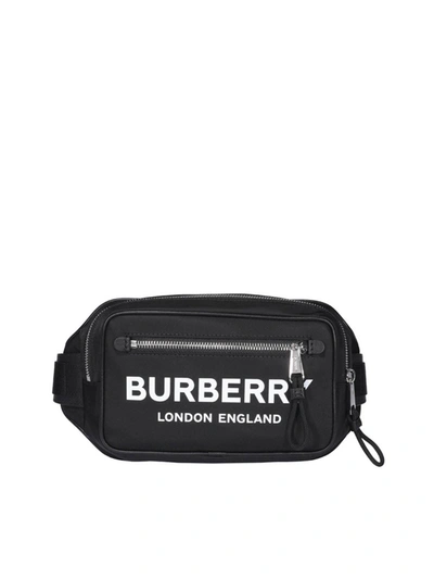 Shop Burberry Logo Print Belt Bag In Black