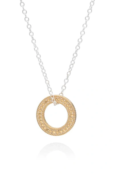 Shop Anna Beck Circle Of Life Open O Charity Pendant Necklace In Gold/silver