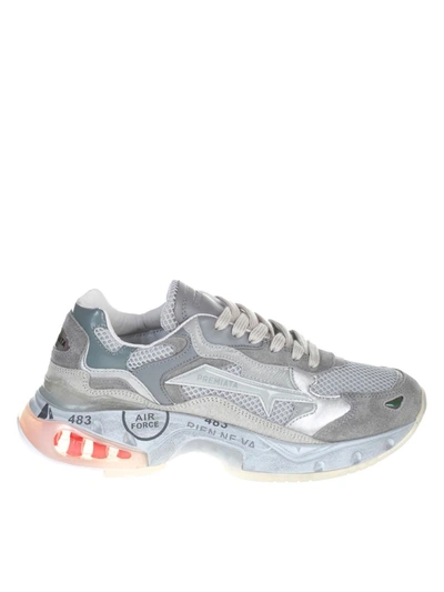 Shop Premiata Sharky-d Sneakers In Grey