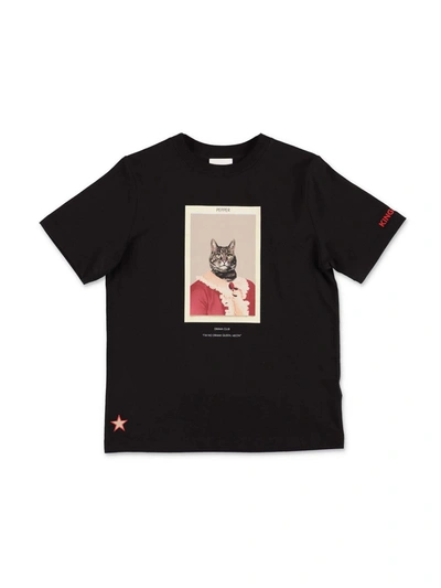 Shop Burberry T-shirt In Black With Print