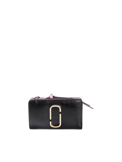 Shop Marc Jacobs The Snapshot Compact Wallet In Black