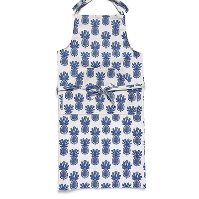 Shop La Doublej Aprons In Pineapple Blu