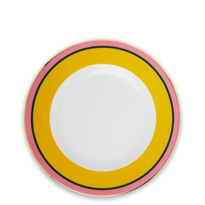 La Doublej Soup And Dinner Plates Set In Rainbow Giallo