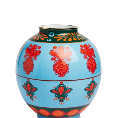 Shop La Doublej Bubble Vase In Pineapple Azzurro