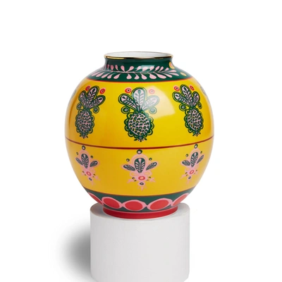 Shop La Doublej Bubble Vase In Pineapple Giallo