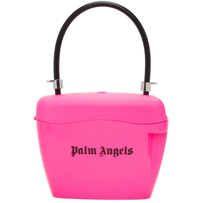 Shop Palm Angels Pink Padlock Bag