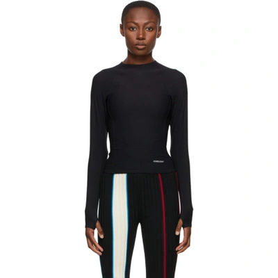 Shop Ambush Black Nylon Scuba Turtleneck