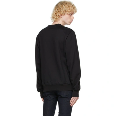 Shop Dolce & Gabbana Black Logo Patch Sweatshirt In N0000 Nero