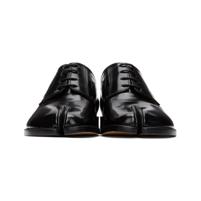 Shop Maison Margiela Black Tabi Derbys In H8396 Black