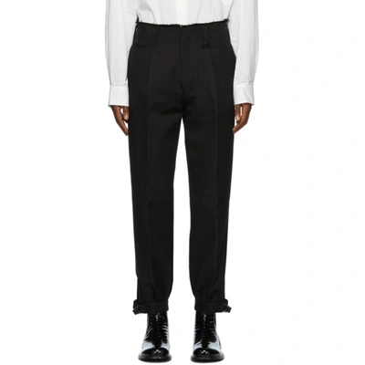 Shop Ambush Black Wool Nikka Trousers