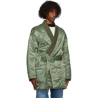 AMBUSH 绿色 KIMONO MA-1 HYBRID 大衣