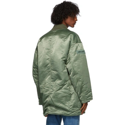 AMBUSH 绿色 KIMONO MA-1 HYBRID 大衣