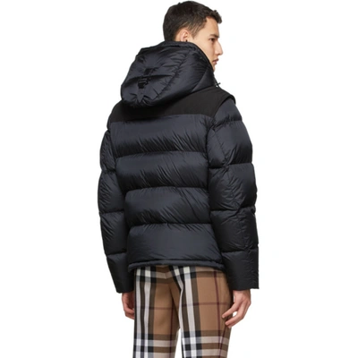 Shop Burberry Black Down Lockwell Jacket