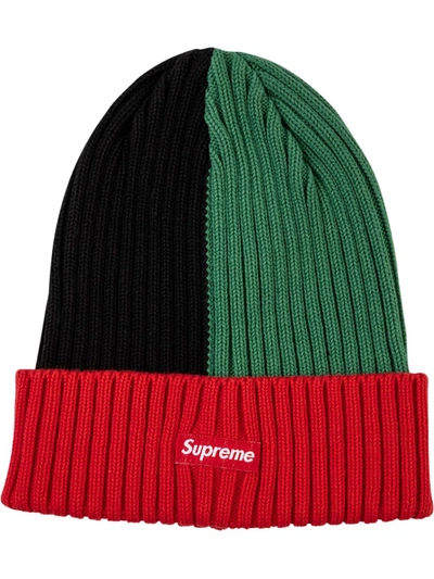 logo-patch overdyed beanie