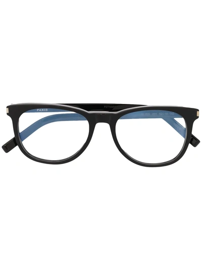 Shop Saint Laurent Sl225 Square-frame Glasses In Black