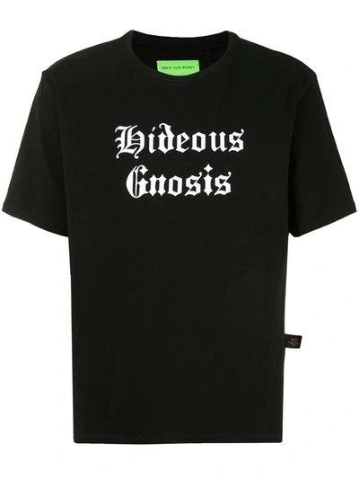 Shop Liberal Youth Ministry Hideous Gnosis T-shirt In Black