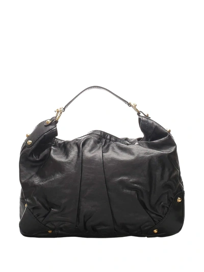 Pre-owned Gucci Jockey Hobo Bag In Black