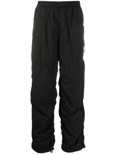 Shop Aries Straight-leg Utility Trousers In Black