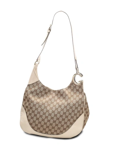 Pre-owned Gucci Gg Canvas Charlotte Shoulder Bag In Neutrals