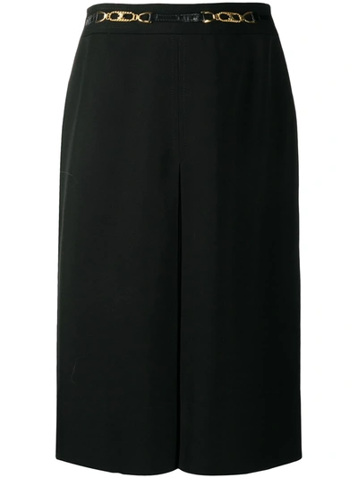 Pre-owned Celine  Straight Skirt In Black