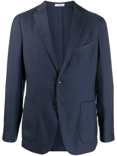 Shop Boglioli Single-breasted Tailored Blazer In Blue