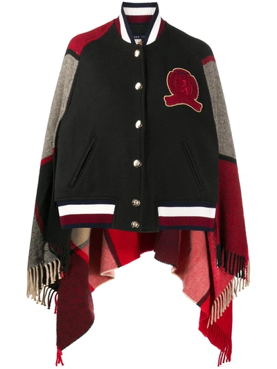 Shop Tommy Hilfiger Baseball Style Cape In Black