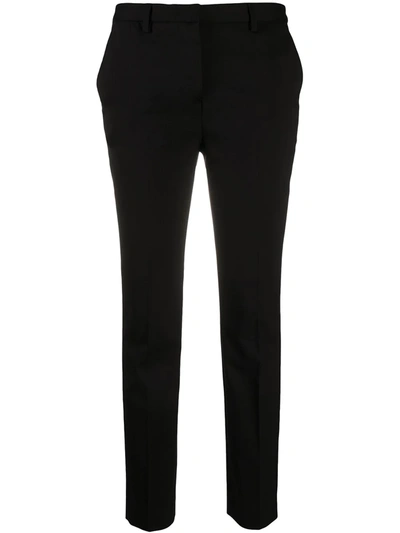 Shop Lardini Straight Leg Trousers In Black