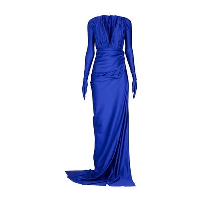 Balenciaga Dress In Polyamide in Blue