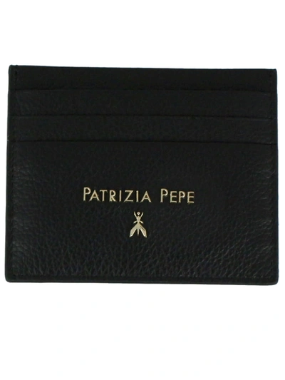 Shop Patrizia Pepe Women's Black Leather Card Holder