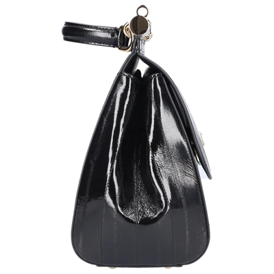 Shop Dolce & Gabbana Women Handbag Sicily M Eelleather In Black