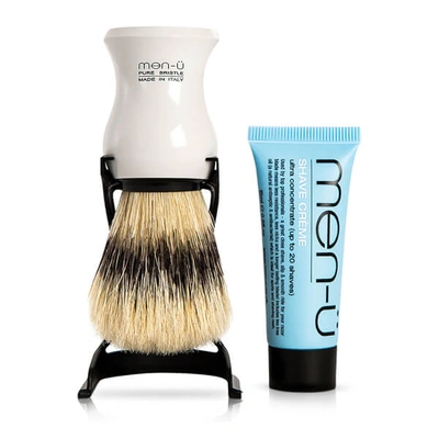 Shop Menu Barbiere Shaving Brush And Stand - Red