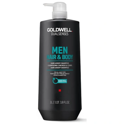 Shop Goldwell Dualsenses Men's Hair & Body Shampoo 1000ml